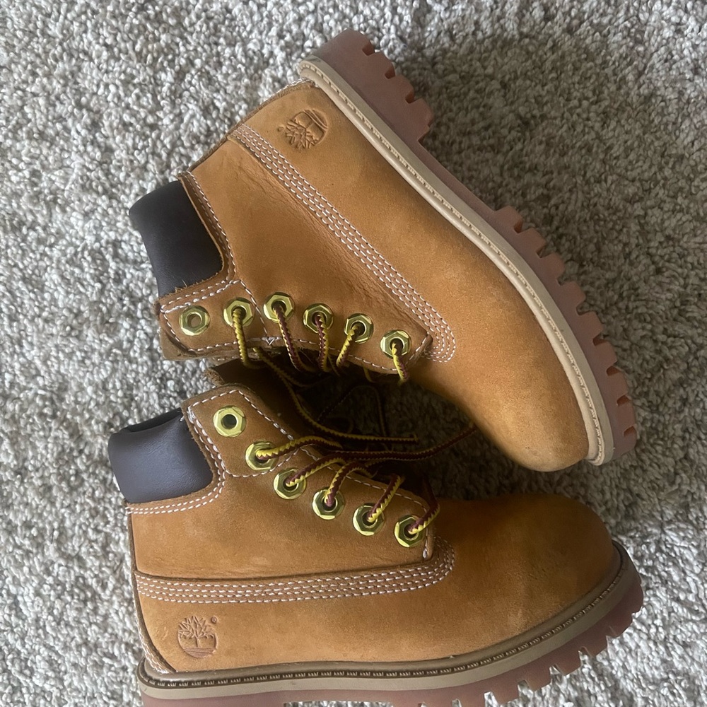 Timberland Kids Brown Leather Boots